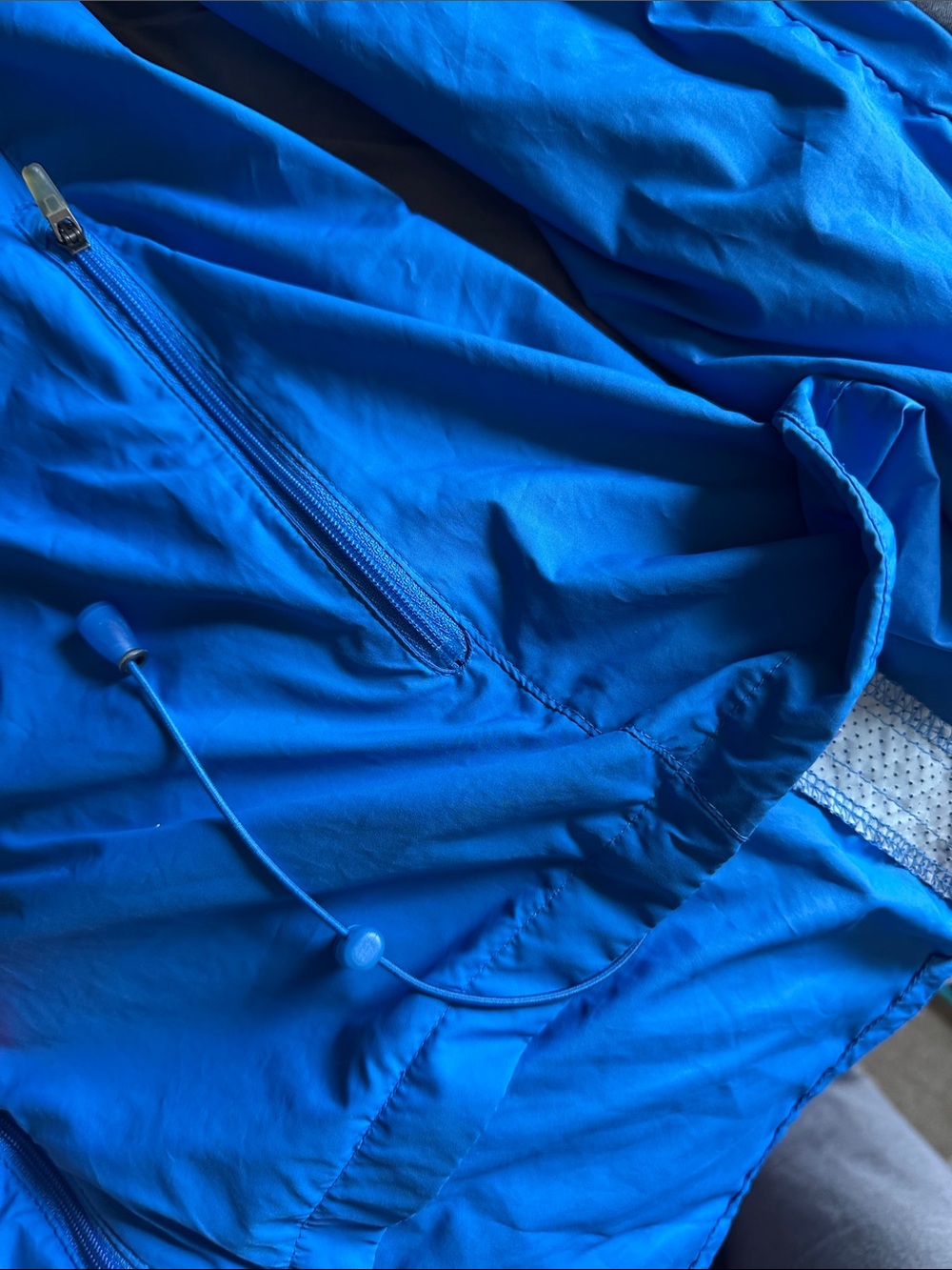 Nike Women’s Bright Blue Full-Zip Windbreaker Jacket XL - Picture 6 of 8